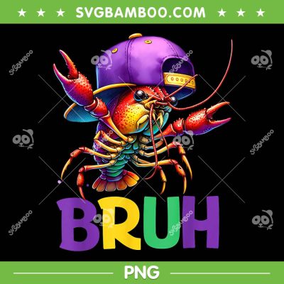 Bruh Mardi Gras PNG, Bruh Crawfish Mardi Gras PNG