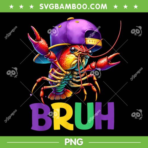 Bruh Mardi Gras PNG, Bruh Crawfish Mardi Gras PNG