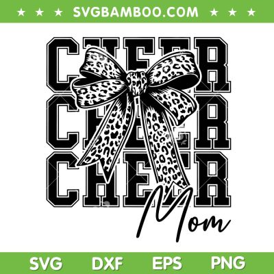 Cheer Mom Coquette Bow SVG PNG, Cheerleader Mom Leopard Bow SVG Cheer Mom Coquette Bow SVG PNG, Cheerleader Mom Leopard Bow SVG