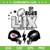 Chiefs Vs Eagles LIX 2025 SVG PNG, NFL Super Bowl 2025 SVG Chiefs Vs Eagles LIX 2025 SVG PNG, NFL Super Bowl 2025 SVG