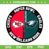 Chiefs vs Eagles Super Bowl 2025 SVG, Super Bowl LIX New Orleans 2025 SVG PNG