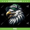 Cool Eagles Face PNG, Vintage Eagles Flying Bird PNG