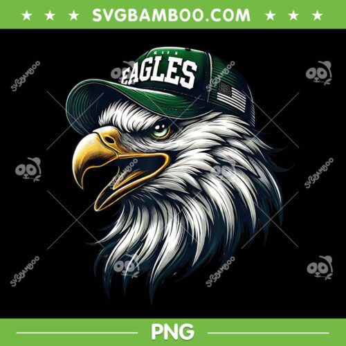 Cool Eagles Face PNG, Vintage Eagles Flying Bird PNG