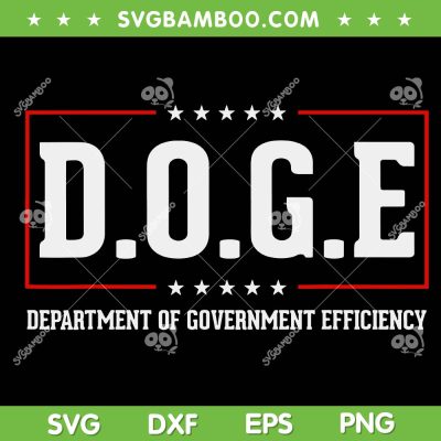 DOGE Department Of Government Efficiency SVG, D O G E Coin SVG PNG