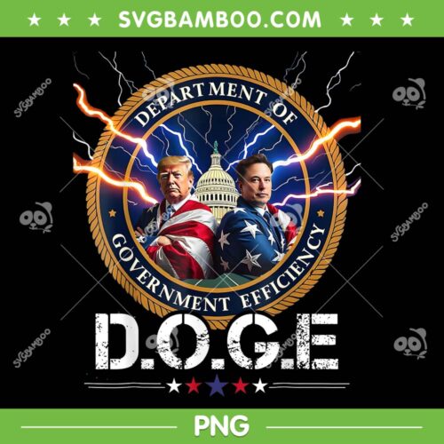 Trump 47th and Elon Musk DOGE PNG, Department of Government Efficiency DOGE PNG