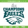 Eagles Super Bowl 2025 Champions SVG, Philadelphia Eagles LIX Champs SVG PNG
