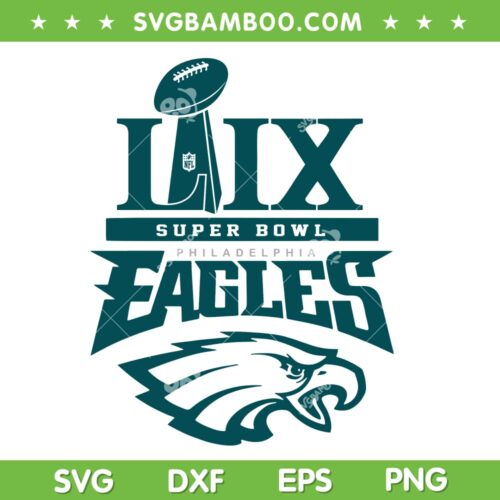 Eagles Super Bowl LIX SVG, Philadelphia Eagles Champions 2025 SVG PNG