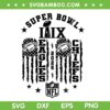 Super Bowl 2025 American Flag SVG, Eagles vs Chiefs 2025 SVG PNG