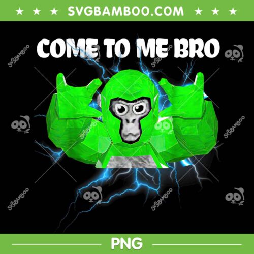 Funny Gorilla Come To me Bro PNG, Kids Game VR Gorilla Tag PNG
