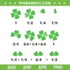 Funny Shamrock Fraction SVG PNG, Teacher Math St Patrick's Day SVG Funny Shamrock Fraction SVG PNG, Teacher Math St Patrick's Day SVG