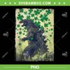Godzilla Kaiju St patrick Day PNG, Godzilla Shamrock Art PNG Godzilla Kaiju St patrick Day PNG, Godzilla Shamrock Art PNG