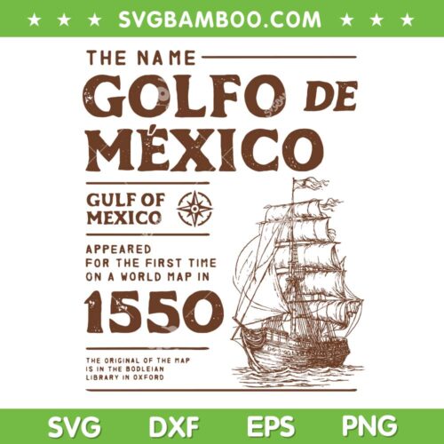 Golfo De Mexico 1550 SVG PNG, Gulf of Mexico SVG PNG
