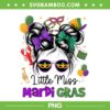 Messy Bun Little Miss Mardi Gras PNG, Cool Kids Girl New Orleans PNG Messy Bun Little Miss Mardi Gras PNG, Cool Kids Girl New Orleans PNG