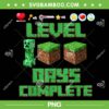 Minecraft Level 100 Days of School PNG, Unlocked Gaming Pixel 100th Day PNG