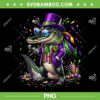 Mardigator Mardi Gras PNG, Men Alligator Costume PNG, Men Women Mardi Gras Party PNG