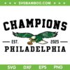 Philadelphia Eagles Champions 2025 SVG, Eagles Bird Flying SVG PNG, Eagles Super Bowl Champs DXF SVG PNG EPS Philadelphia Eagles Champions 2025 SVG, Eagles Bird Flying SVG PNG, Eagles Super Bowl Champs DXF SVG PNG EPS
