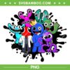 Rainbow Friends Characters 2025 PNG, Roblox Rainbow Friends Group PNG