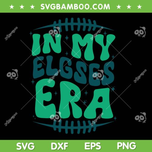 Retro In My Elgses Era SVG, Philadelphia Eagles Trending Quote SVG PNG