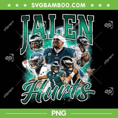 Team Jalen Hurts PNG, Jalen Hurts Last Name 90s PNG