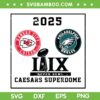 Super Bowl LIX New Orleans SVG PNG, Eagles vs Chiefs 2025 SVG