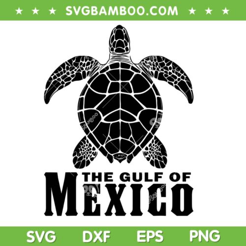 Turtle The Gulf of Mexico SVG, Mexico Beach Turtles SVG PNG