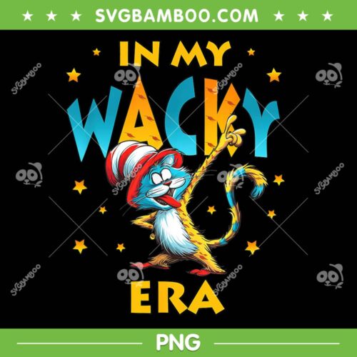 In my Wacky Era PNG, Funny Cat in the hat Dabbing PNG