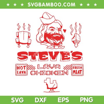 A Minecraft Movie SVG PNG, Steves Lava Chicken Restaurant Logo SVG