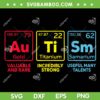 Autism Awareness Periodic Table SVG PNG, Funny Chemistry Elements Autism SVG