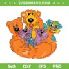 Bear In The Big Blue House SVG, Big Blue House Characters SVG PNG, Ojo Bear Family SVG PNG