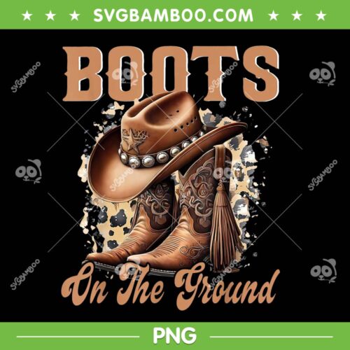 Boots On The Ground PNG, Boot Cowboy Western Cowgirl Linedance PNG