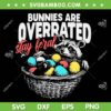 Bunnies Are Overrated Stay Feral SVG, Funny Raccoon In Eggs Basket SVG PNG, Raccoon Easter Day SVG Bunnies Are Overrated Stay Feral SVG, Funny Raccoon In Eggs Basket SVG PNG, Raccoon Easter Day SVG