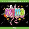 Coquette Bow Mama PNG, Bunny Easter Mom PNG, Boho Florals Family PNG