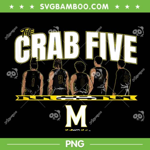 Crab Five Maryland Basketball PNG, The Crab Five Player PNG