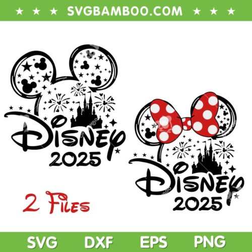 Disney Family Vacation 2025 SVG, Mickey And Minnie Family Trip 2025 SVG PNG