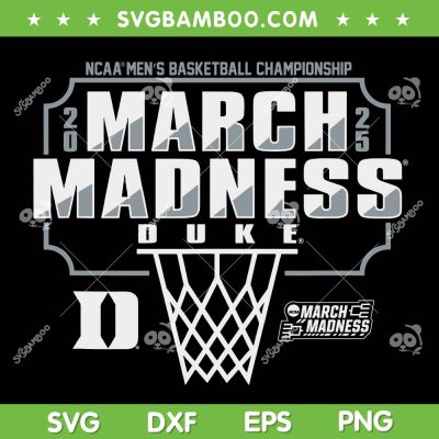 Duke Blue Devils March Madness 2025 SVG, Duke Men's Basketball Champions SVG PNG
