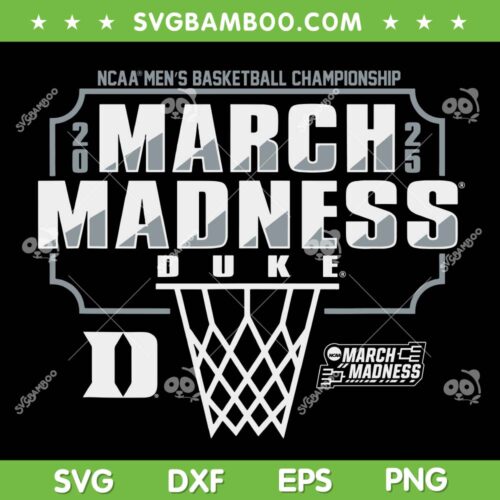 Duke Blue Devils March Madness 2025 SVG, Duke Men's Basketball Champions SVG PNG