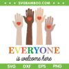 Everyone Is Welcome Here SVG, Idaho Teacher SVG PNG
