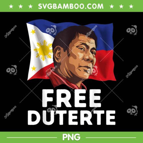 Free Duterte PNG, Bring PRRD Home PNG, Supporter President Rodrigo Digong Philippines PNG