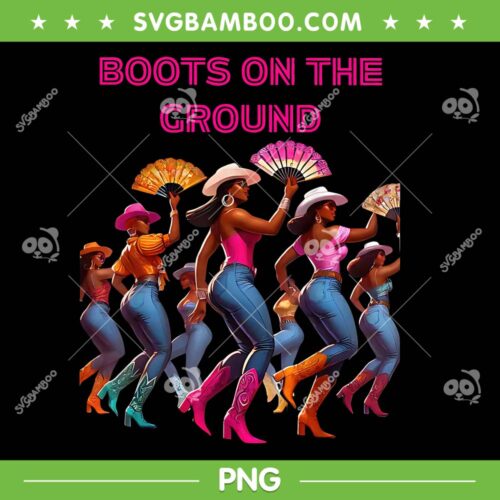 Funny Cowgirl Boots on the Ground PNG, African Women Boots Bling PNG