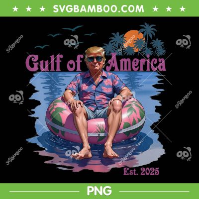 Trump Gulf Of Us America PNG, Funny Trump Felon Est 2025 PNG