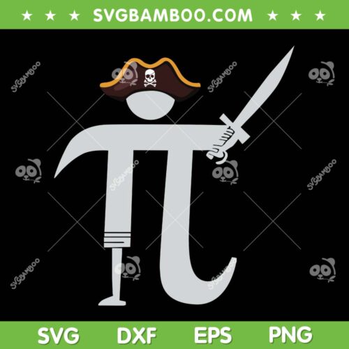 Funny Pi Day Pirate SVG, Math Teacher Pi Rate SVG PNG, Happy Pi Day SVG
