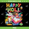 Happy Holi Festival PNG, Colors Couple Dancing India Hindu Festival PNG