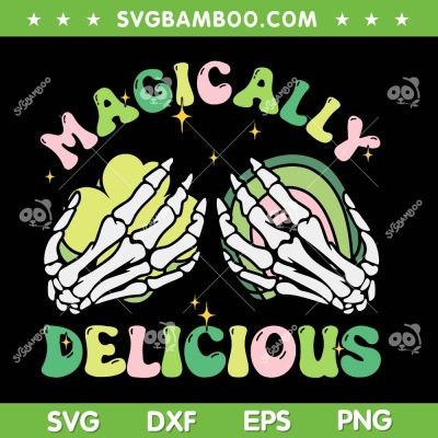Magically Delicious Patricks Day SVG, Skeleton Hands Lucky Charms SVG PNG Magically Delicious Patricks Day SVG, Skeleton Hands Lucky Charms SVG PNG