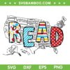 National Read America SVG PNG, Dr Seuss Read Red And White Stripe SVG