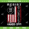 Resist Hands Off 8647 SVG PNG, We The People American Flag SVG, Retro Protest Clipart Design SVG