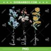 Foxtrots Deltas Tangos Flower PNG, Subtle Floral Anti Trump PNG