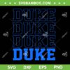 Duke Blue Devils SVG PNG, Duke Basketball SVG