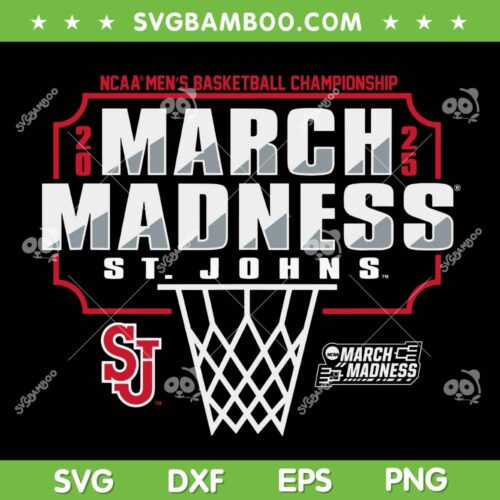 St Johns Red Storm March Madness 2025 SVG, St Johns Men's Basketball Championship SVG PNG