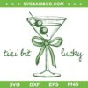 Tini Bit Irish Lucky SVG, St Patrick's Martini Irish Baby SVG PNG