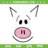 This Is My Book Piggie SVG, Funny Piggy Reading Book Costume SVG PNG